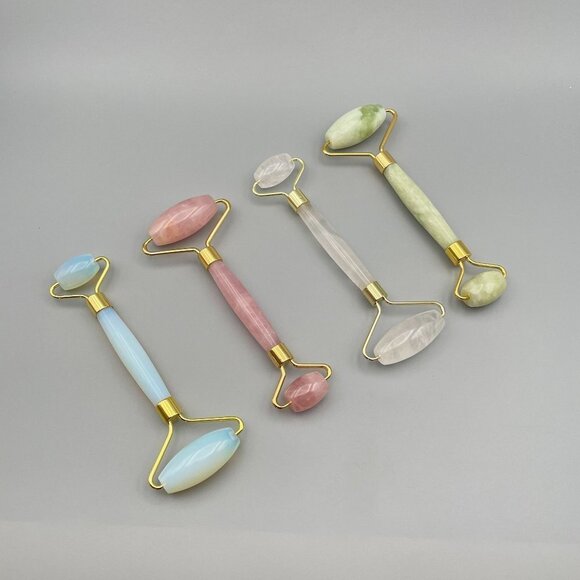 Face Massager and Eye Roller, Opal Crystal Facial Tool - Picture 4 of 6